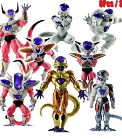 Dragon Ball inspired Frieza 8pcs PVC anime figure set with multiple villain forms