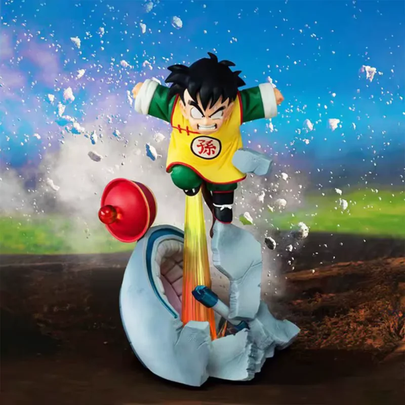 Dragon Ball inspired Gohan 20.5cm PVC anime figure with broken pod action scene